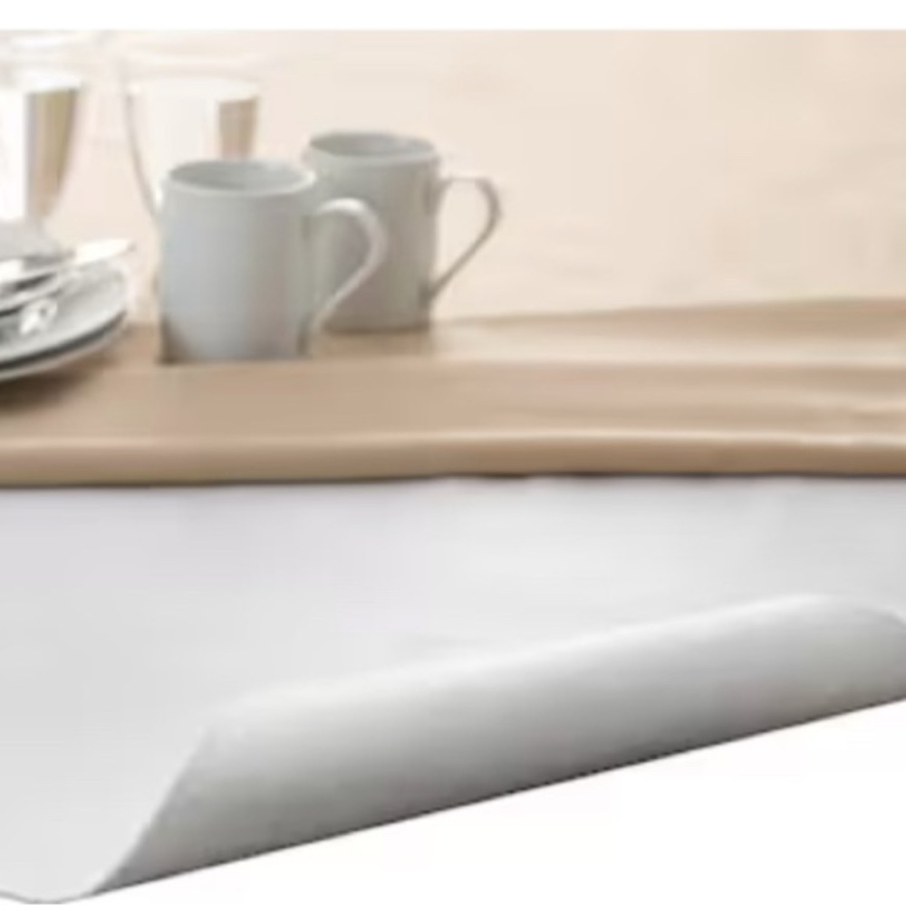 Embossed Vinyl Flannel Backing Oblong Tablepad 52"x70" Indoor/Outdoor